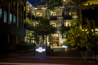 The Aviary Hotel by Night