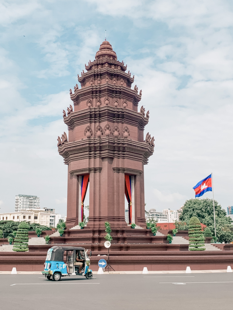 Independence monument in Phom Penh during Indepence Day