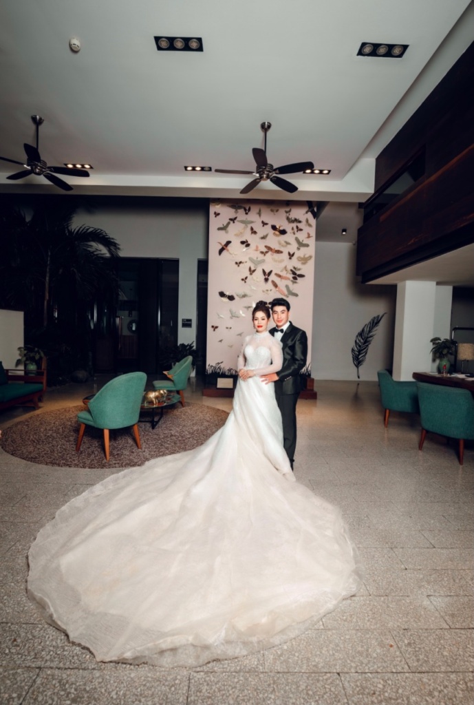 Indoor prewedding photography with The Aviary Hotel Siem Reap