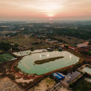 Wake Park Cambodia aerial view