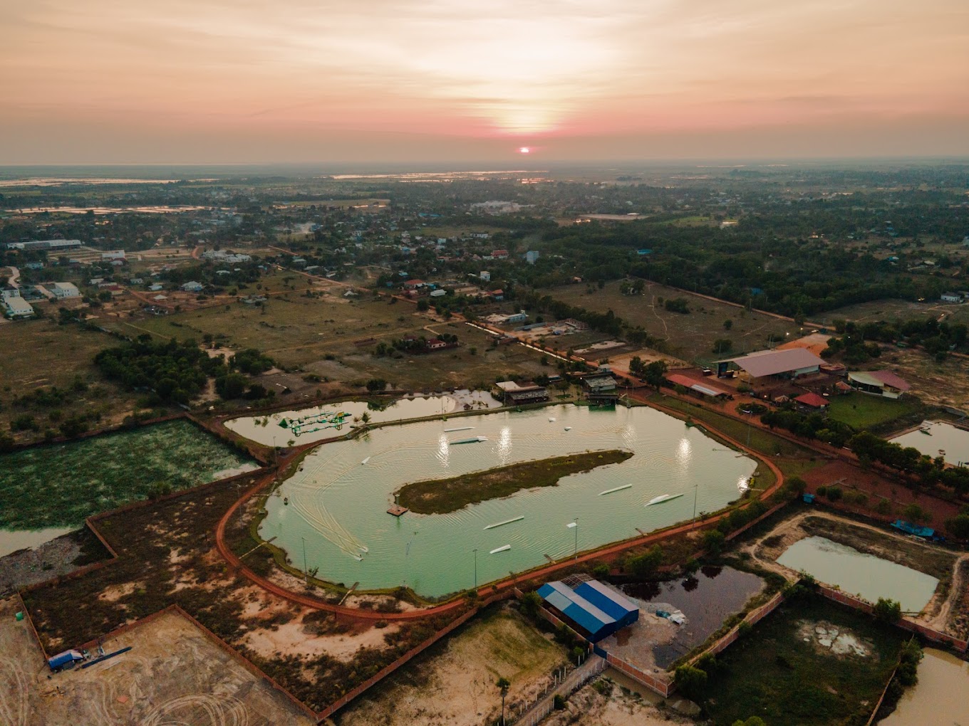 Wake Park Cambodia aerial view