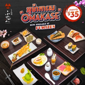 Omakase new menu in Fumizen Siem Reap